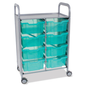 Double Callero Antimicrobial cart and trays